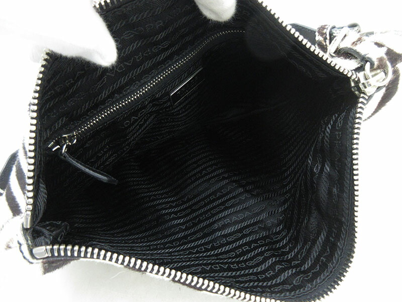 楽天市場】PRADA(プラダ) ゼブラ ワンショルダーバッグ/ハンドバッグ