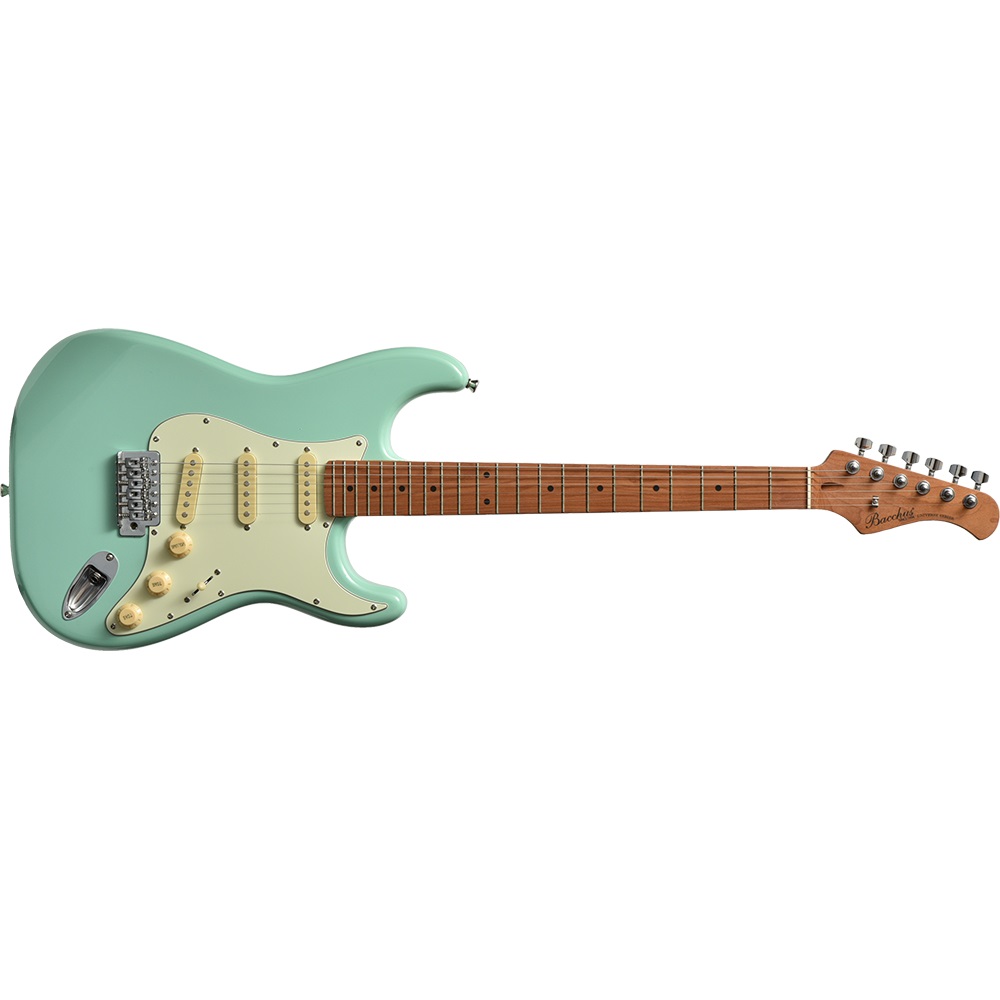 楽天市場】Bacchus BST-1-RSM/M ストラト バッカス 3TS,BLK,CAR,DLPB