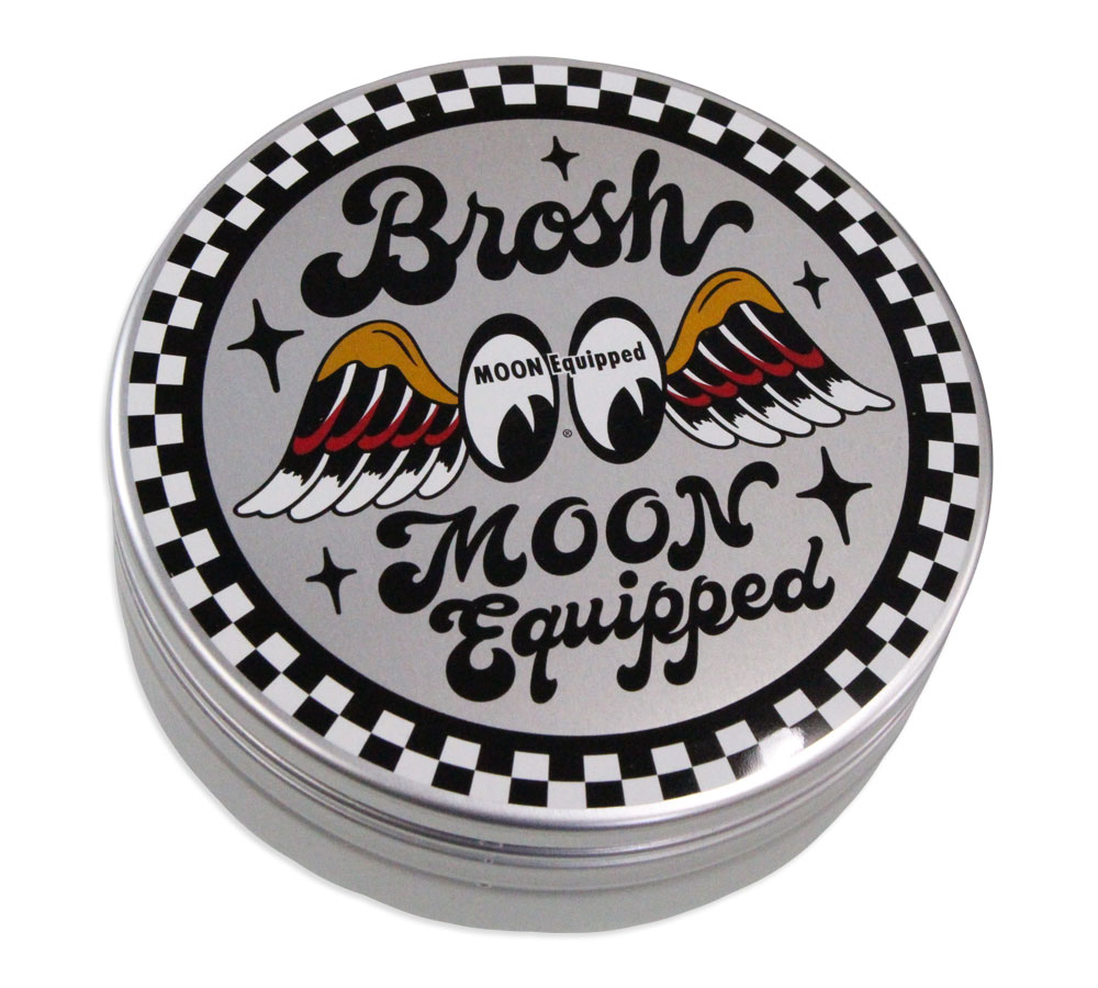 BROSH MOONEYES グリース 限定 缶バッジ付き BROSH MOONEYES グリース