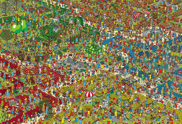 楽天市場】ジグソーパズル 1000ピース Where's Wally？はなをくすぐる