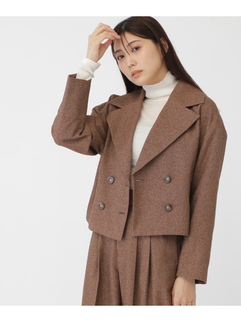 楽天市場】【SALE／64%OFF】ネップツイードビッグカラージャケット