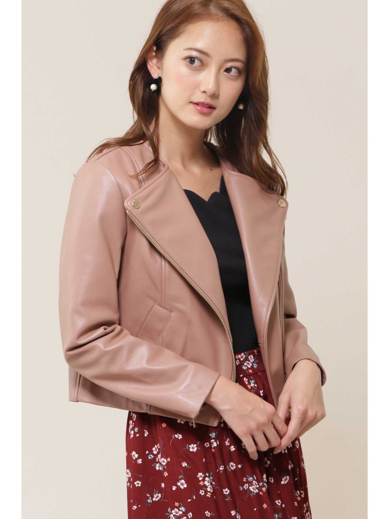 楽天市場】【SALE／50%OFF】リアルレザーライダースジャケット JILL by