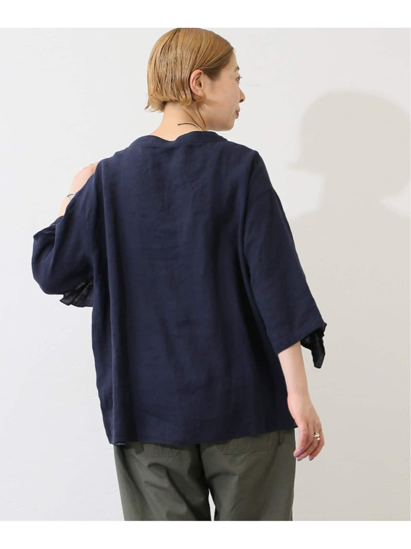 楽天市場】フレンチリネン フリルプルブラウス journal standard luxe