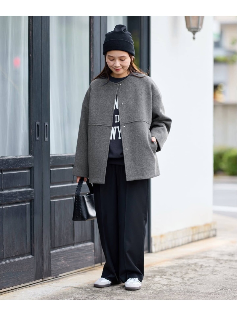 楽天市場】《追加4》スーパー140ビーバーノーカラーショートコート