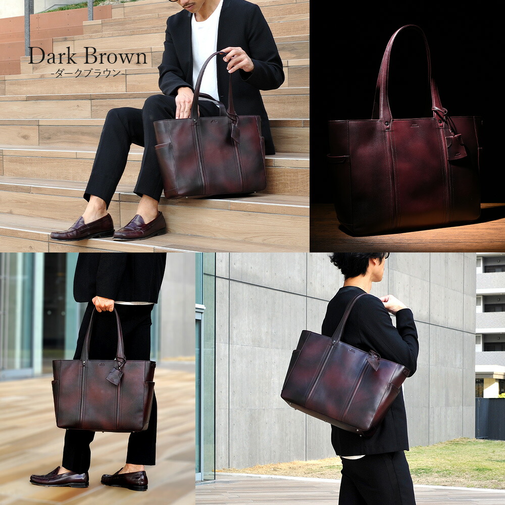楽天市場】【楽天1位＆5冠】 トートバッグ メンズ 本革 ビジネス