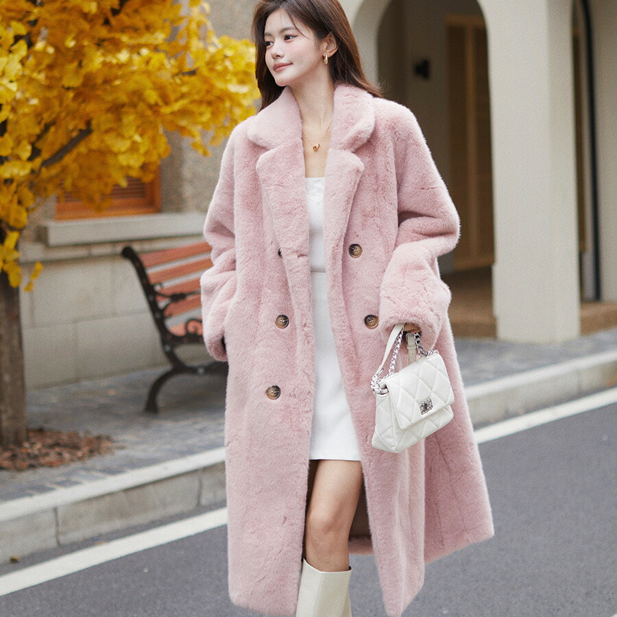 楽天市場】【ラスト1】【再入荷なし】フェイクファーコート 全3色 襟