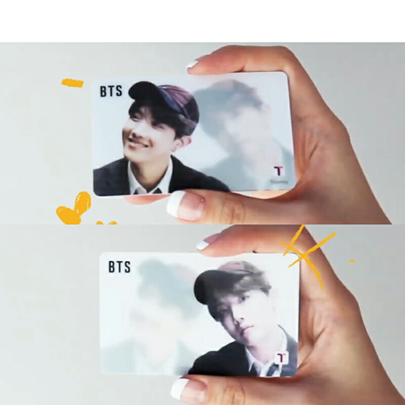 楽天市場】【韓国郵便局消印カード付き/選択】BTS T-money カード