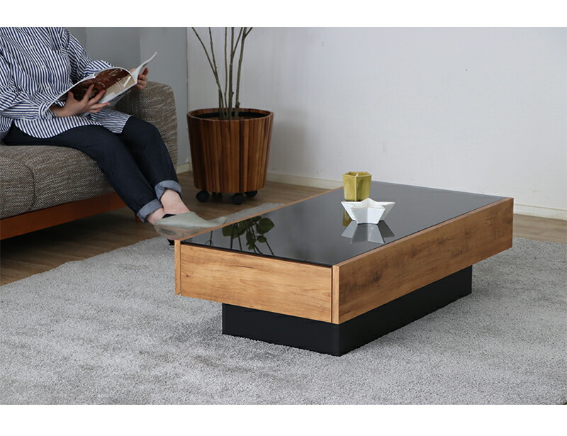 楽天市場】センターテーブル おしゃれ ガラス ヴィンテージ風 幅105