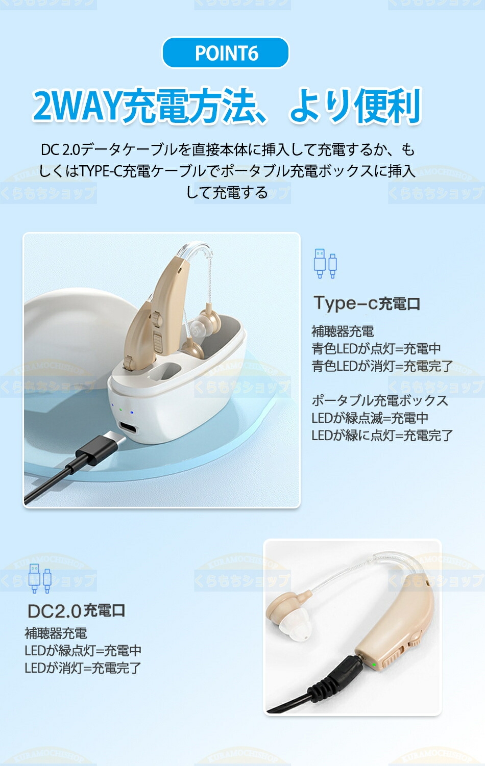 楽天市場】高齢者 両耳装用集音器 音声拡張器 耳掛けタイプ 左右両用