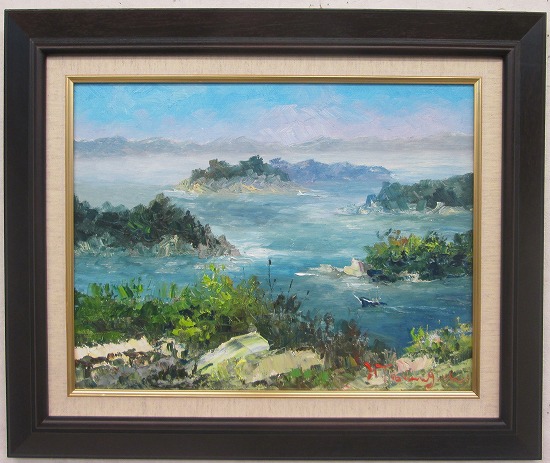 楽天市場】「瀬戸内海」谷口春彦【通信販売】（F6サイズ油彩画[油絵