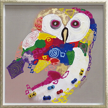 楽天市場】風水 絵 ふくろうの通販