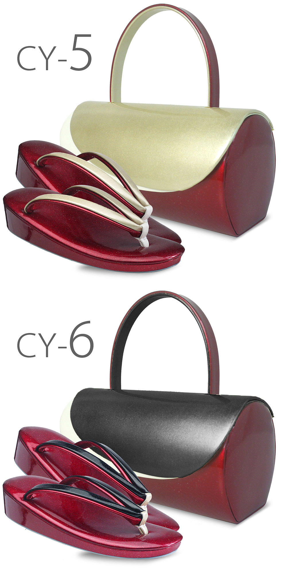 楽天市場】草履バッグ セット 振袖用 エナメル グリッター 円筒型