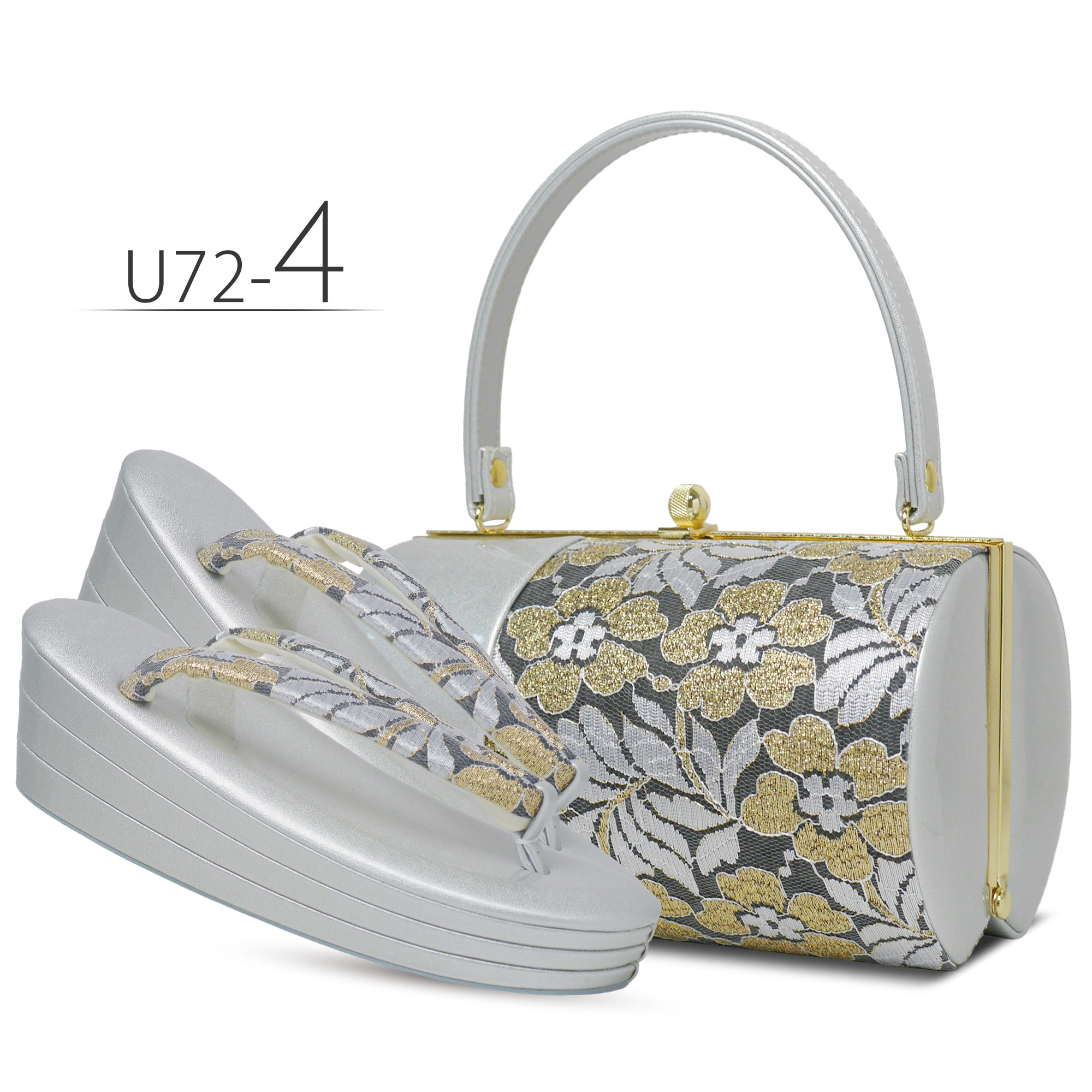 楽天市場】振袖用 草履 バッグ セット レース生地 3枚芯 選べる6色