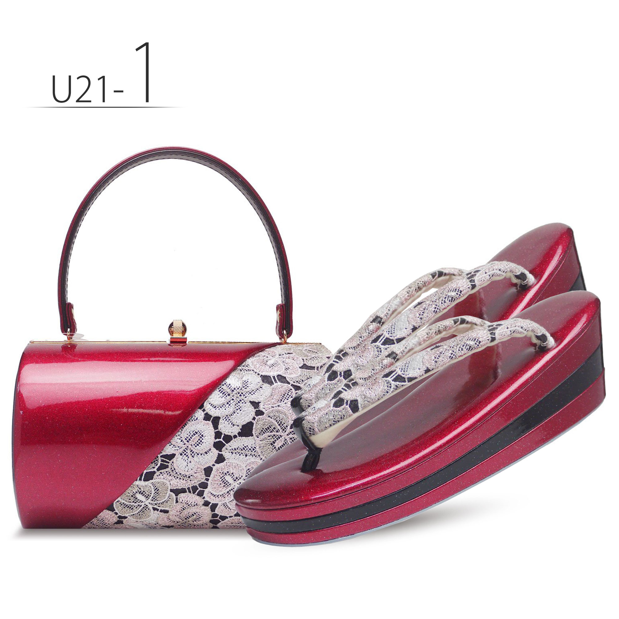 楽天市場】草履バッグセット レース×エナメル 選べる 7色 振袖用 ラメ