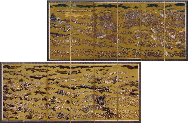 楽天市場】縮小屏風〈重文 大坂夏の陣図屏風〉 : 京都便利堂 楽天市場店