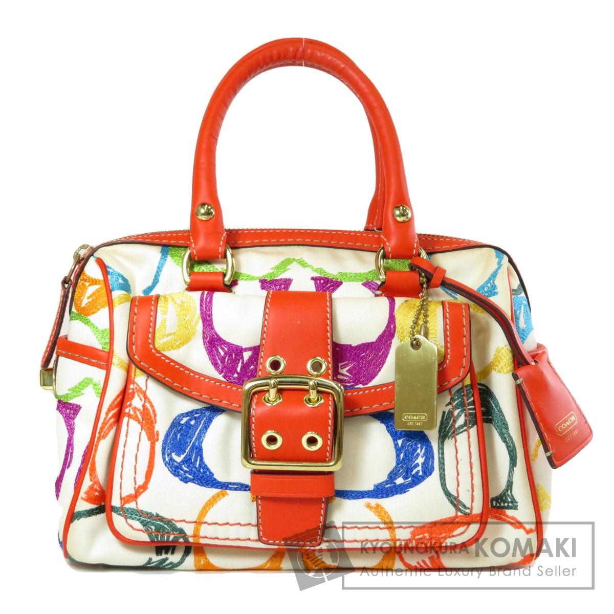 楽天市場】コーチ 1857 シグネチャー ハンドバッグ ナイロン素材
