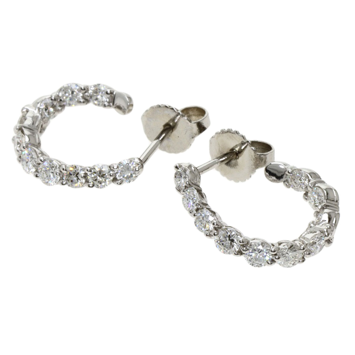 楽天市場】ティファニー インサイド アウト フープ ダイヤモンド