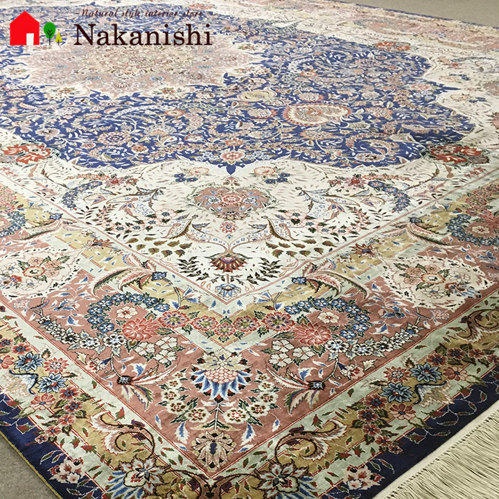 楽天市場】【四川 中国段通 シルク 約4畳用 心地光明】絨毯(じゅうたん