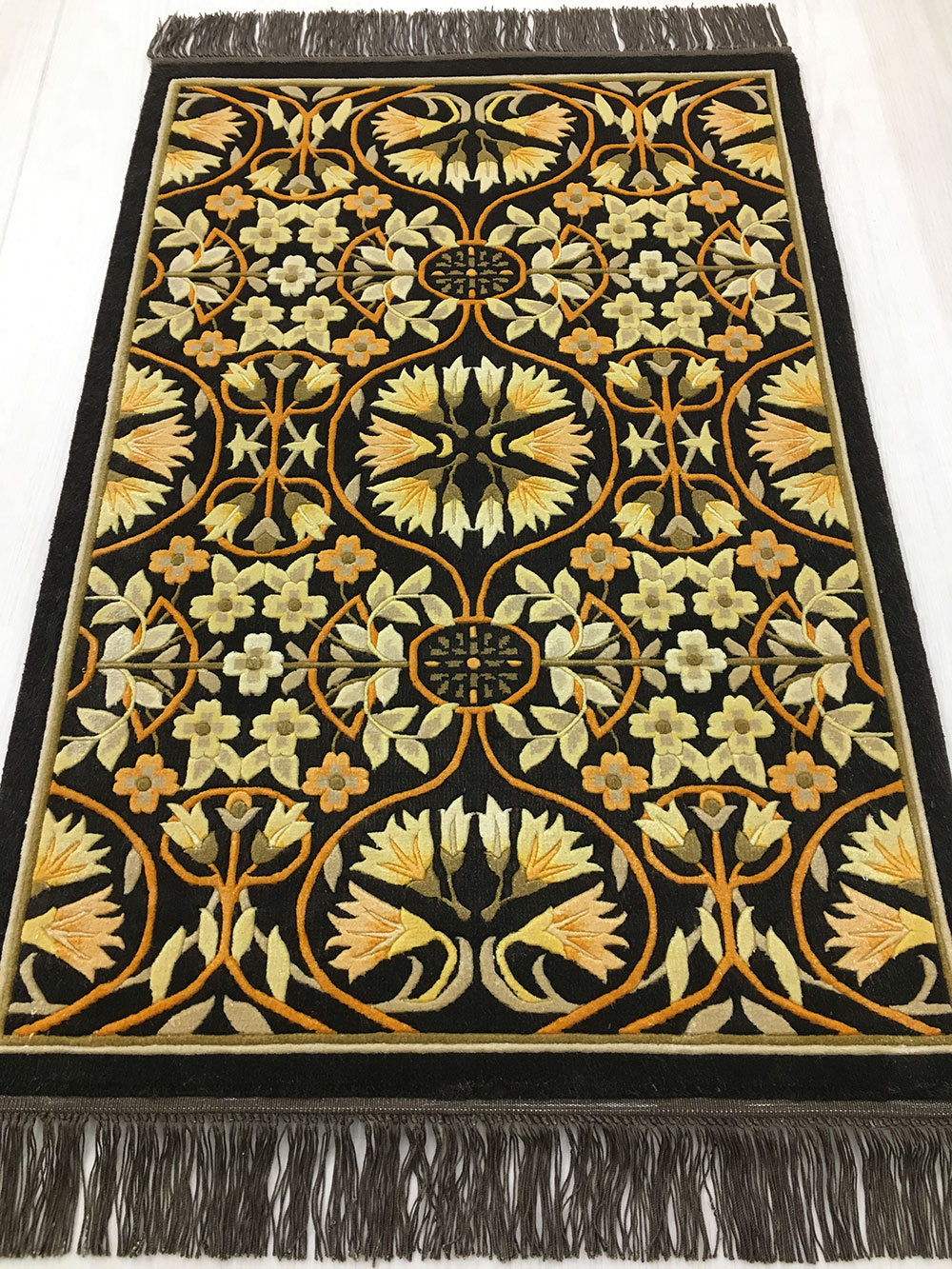 楽天市場】【中国段通 シルク 玄関マット】「堅実」絨毯(じゅうたん