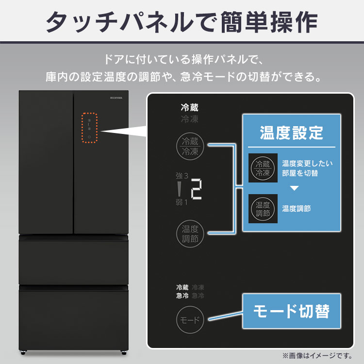楽天市場】冷蔵庫 両開き 大型 大容量 冷凍庫 冷凍冷蔵庫 418L
