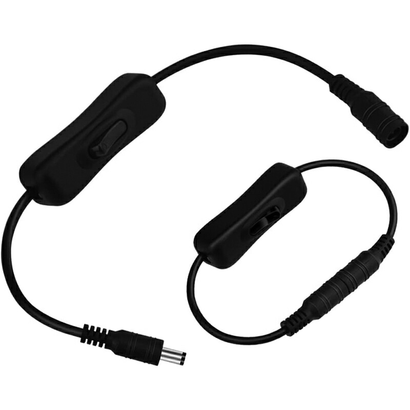 楽天市場】DC 12Vインラインオン/オフスイッチ5.5x2.1mm DC電源