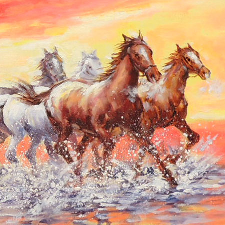 楽天市場】絵画 油絵 駆ける F50号 （鈴木満雄） 送料無料 【海・山