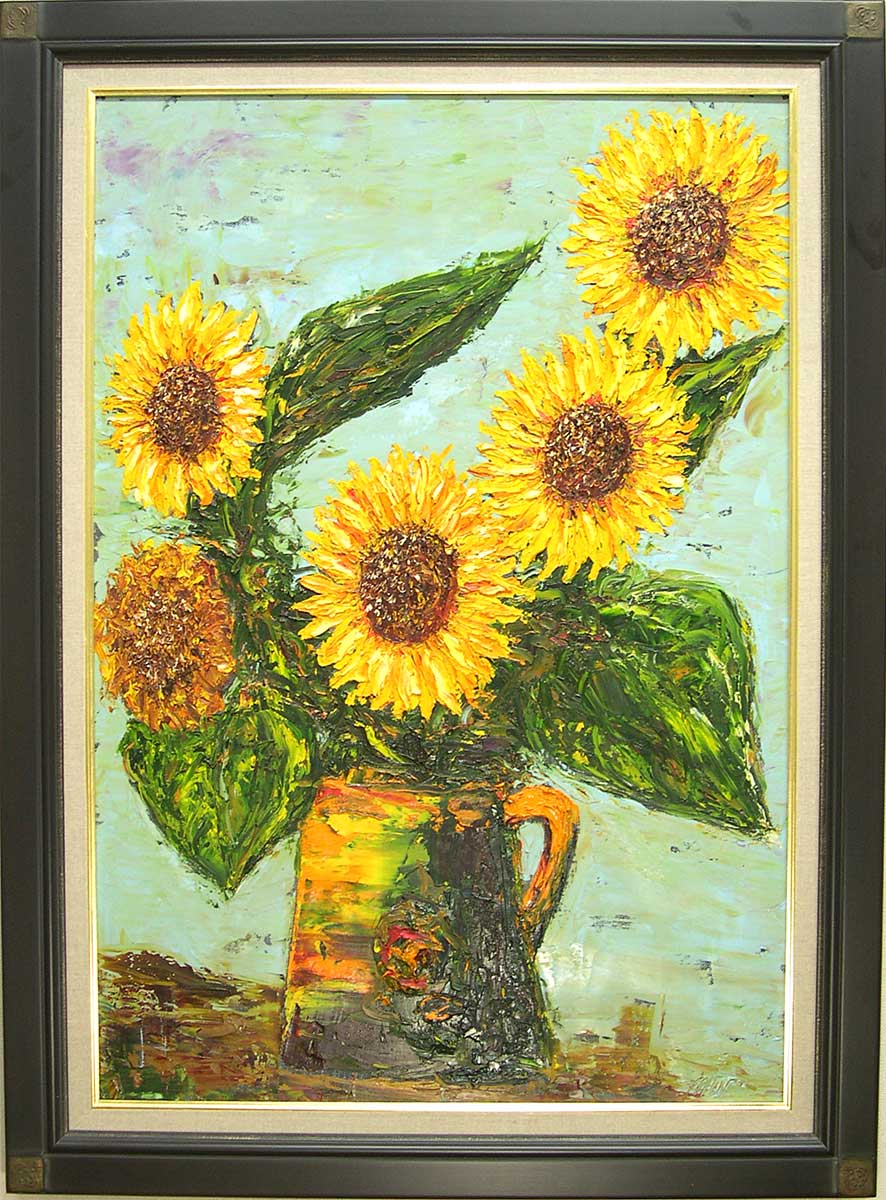 真作】絵画 ヴィタリー・メドベデフ 油彩20号 鮮やかな静物画 V38 真作