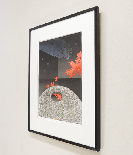 楽天市場】佐野せいじ 木版画 惜秋 送料無料 【複製】【木版画】【日本