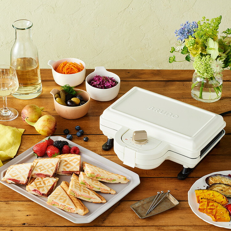 楽天市場】BRUNO ホットサンドメーカー ダブル 【ブルーノ 耳まで