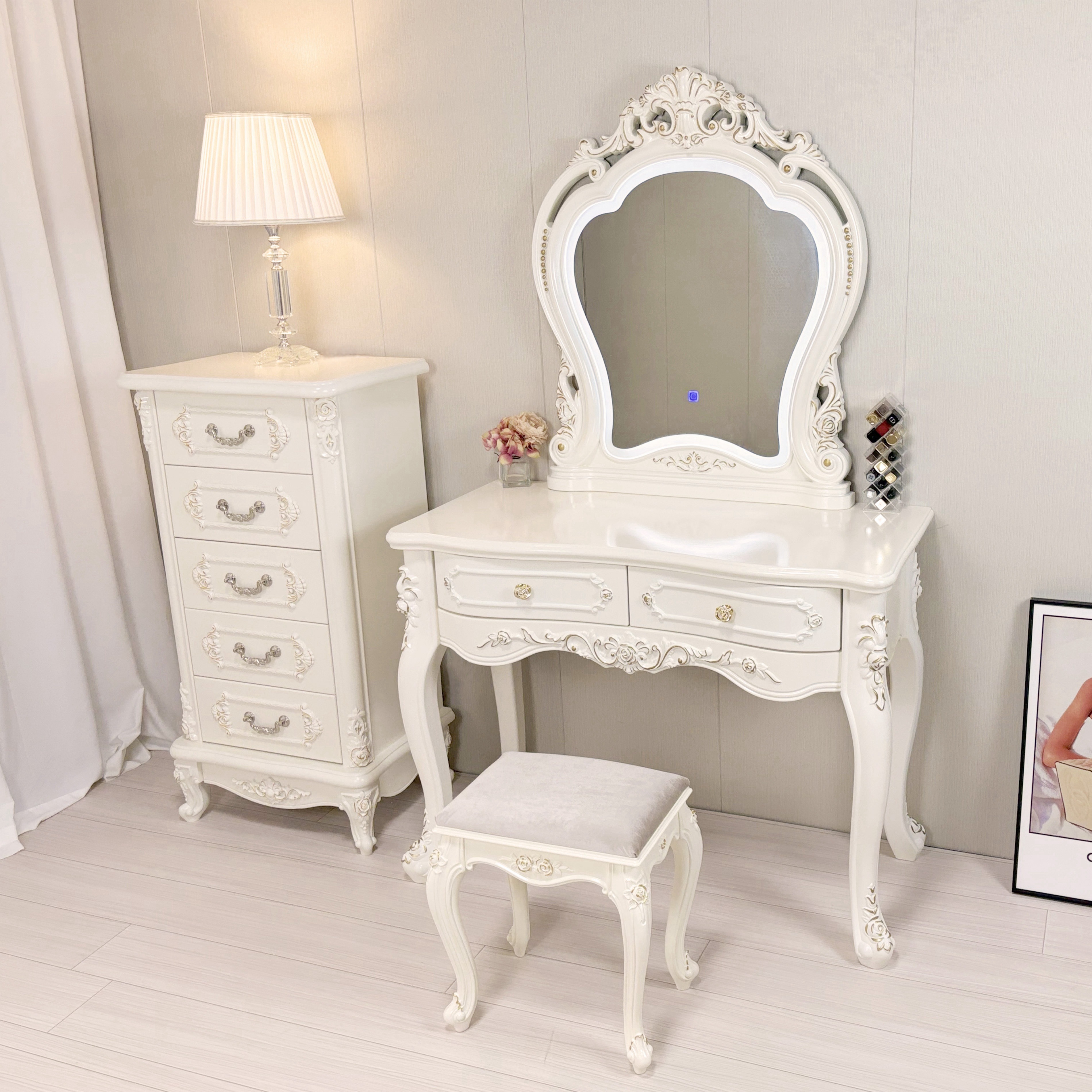 楽天市場】期間限定クーポン配布中 化粧台 ドレッサー アンティーク風