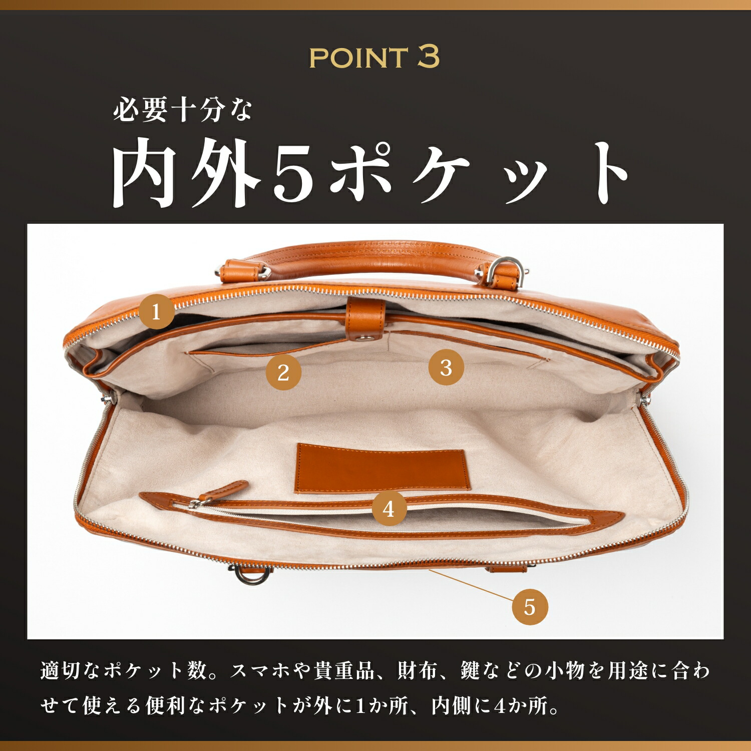 楽天市場】ビジネスバッグ 本革 メンズ 自立 A4 13.3インチ PCバッグ