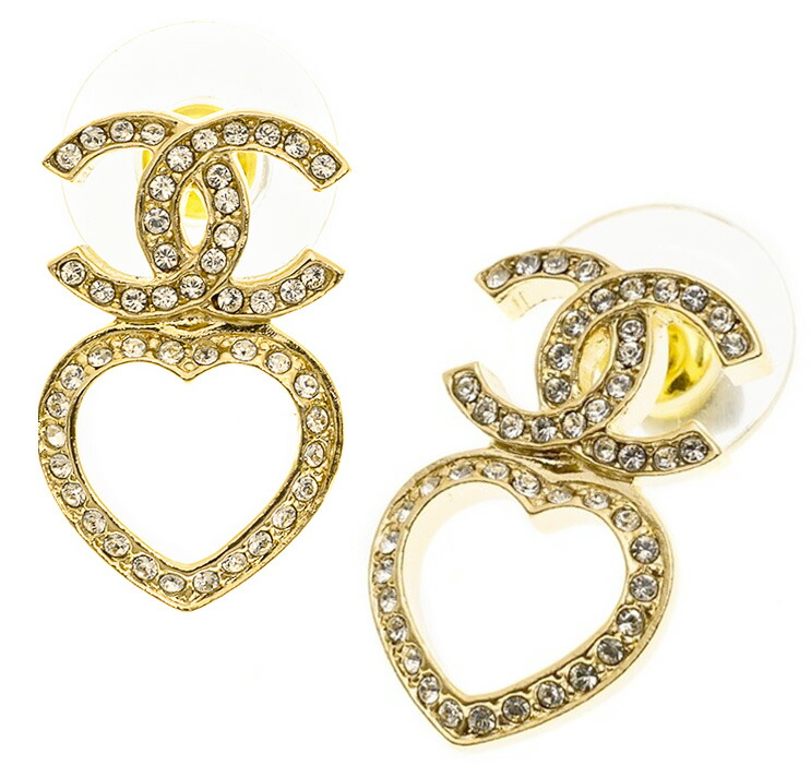 楽天市場】CHANEL シャネル ピアスココマーク CCロゴマーク クリア