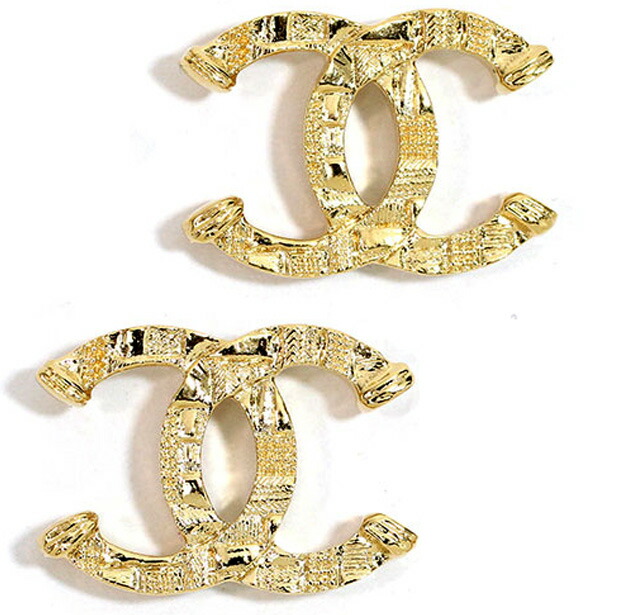 楽天市場】シャネル CHANEL レディースピアスCCマーク メタル ダブルC