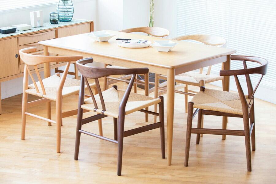 北欧スタイル ダイニングチェア ナチュラルウッド、リボーンチェア オーク