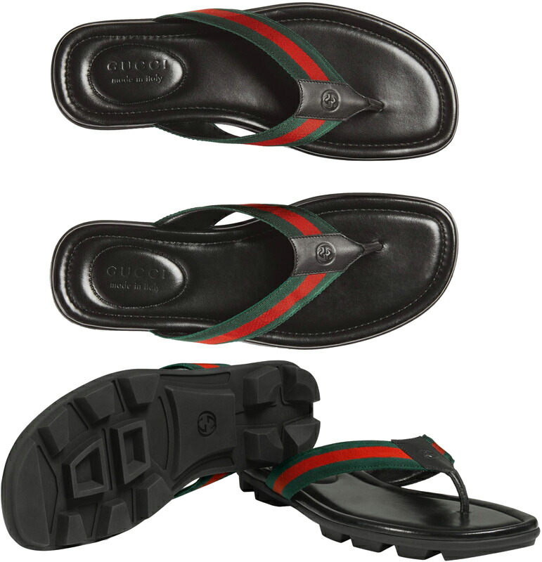 楽天市場】GUCCI グッチメンズ トングサンダルウェブストライプ ビーチ