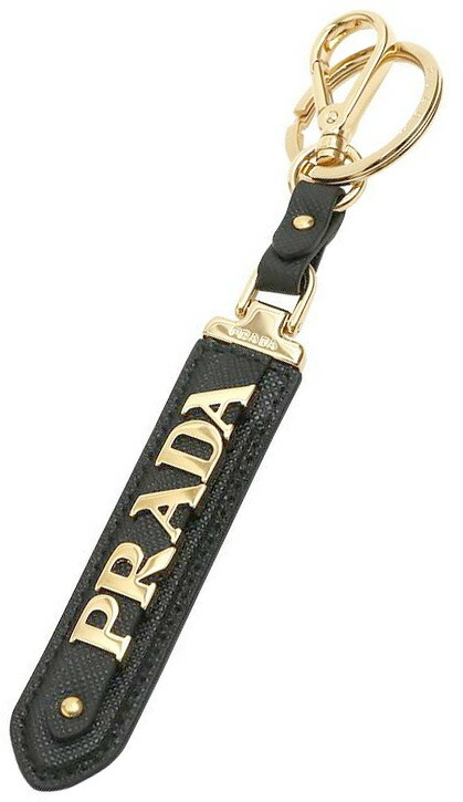 楽天市場】PRADA プラダ キーホルダーロゴ刻印キーリング＆カラビナ