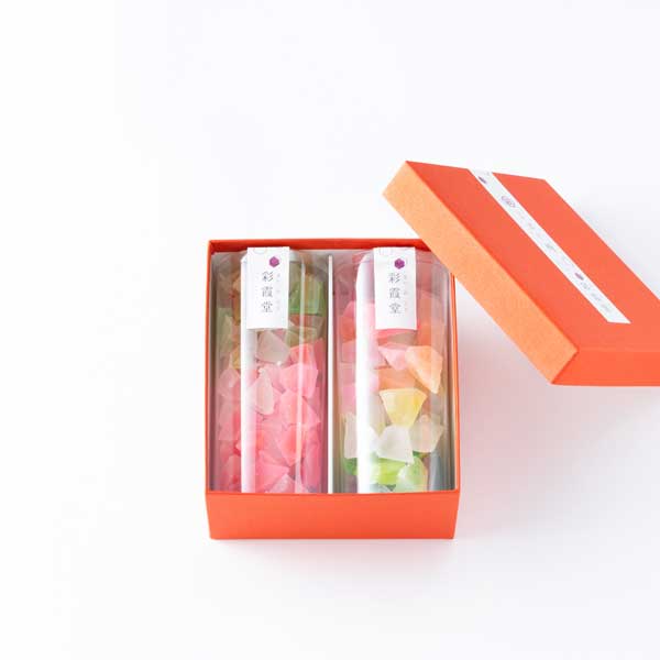 楽天市場】≪彩霞堂≫琥珀糖 林檎入 化粧箱入2個セット【金沢 りんご