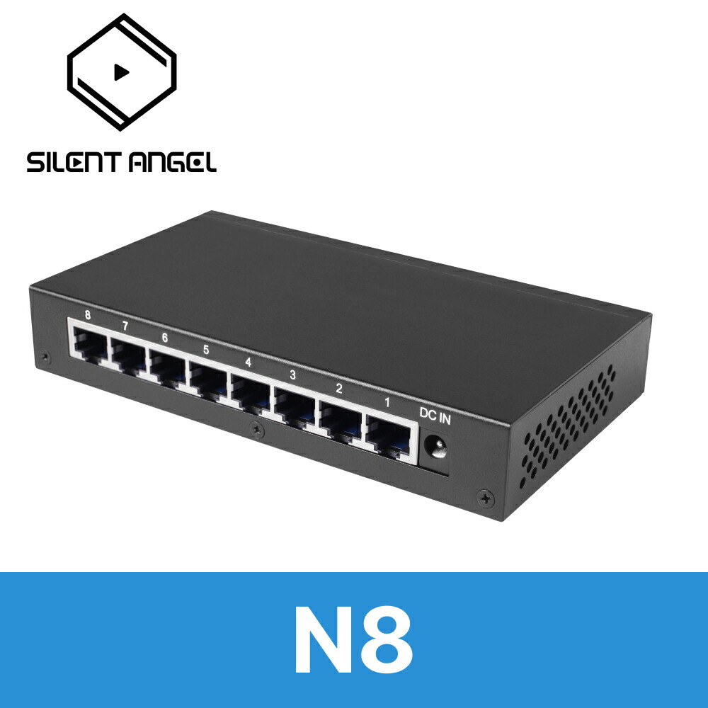 楽天市場】SILENT ANGEL N8 ネットワーク スイッチングハブ 超小型 8