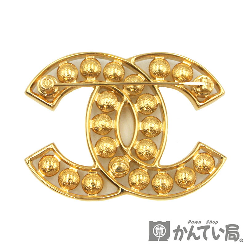楽天市場】CHANEL【シャネル】ココマーク ブローチ パール ゴールド