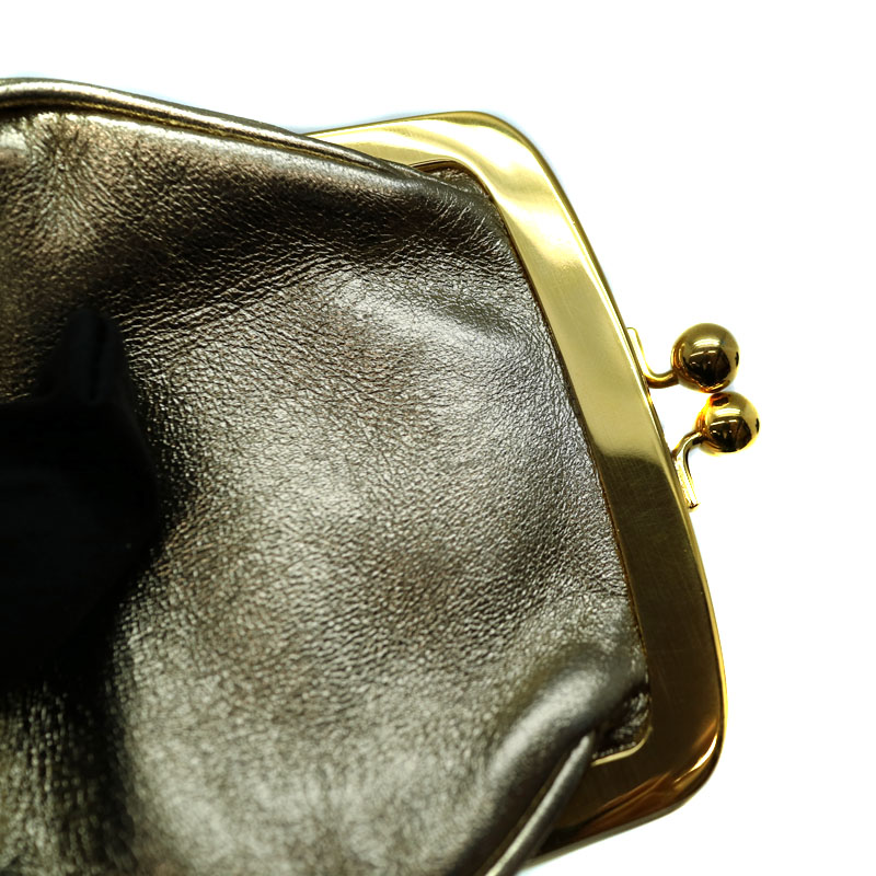 楽天市場】PRADA【プラダ】がま口コインケース レザー ゴールド系