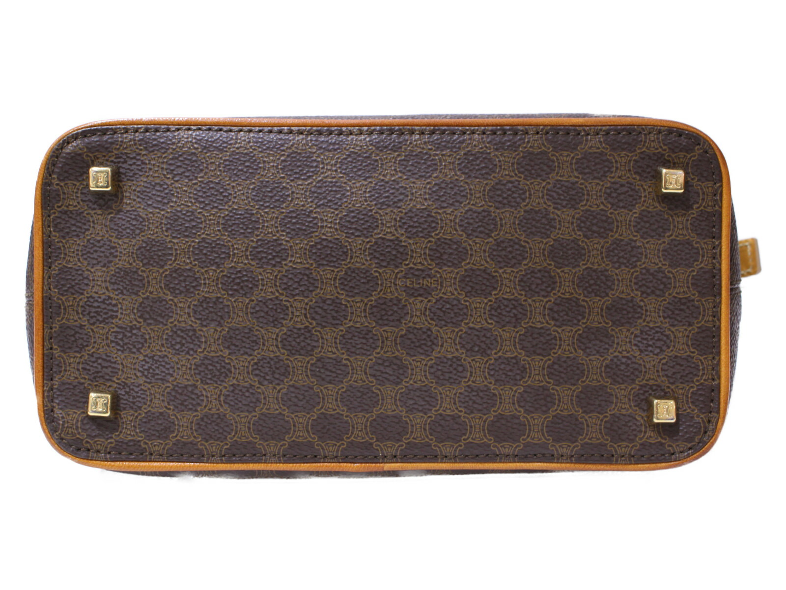 楽天市場】CELINE ワンショルダーバッグ マカダム柄 レザー ダーク