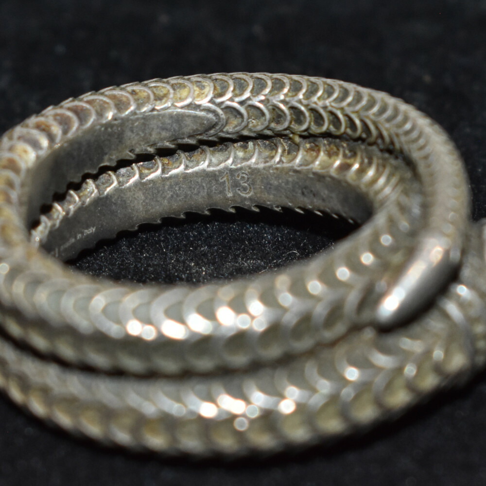 楽天市場】【箱・布袋あり】GUCCI スネークリング 925 シルバー サイズ