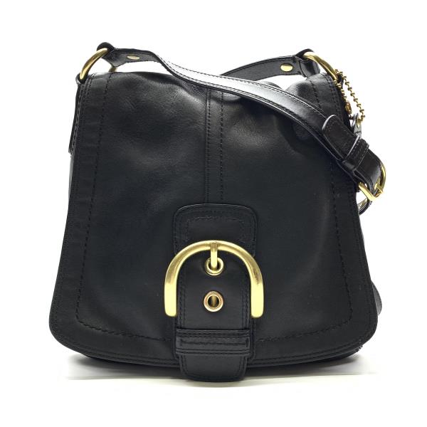 楽天市場】COACH コーチ 11846 レザー ショルダーバッグ 斜め掛け 黒