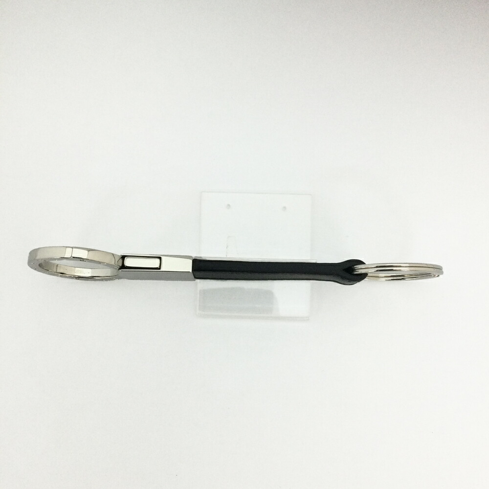 楽天市場】T【BVLGARI】ブルガリ キーリング ブラック レザー 革