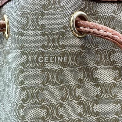 楽天市場】CELINE セリーヌ マカダム 巾着ショルダーバッグ DM92