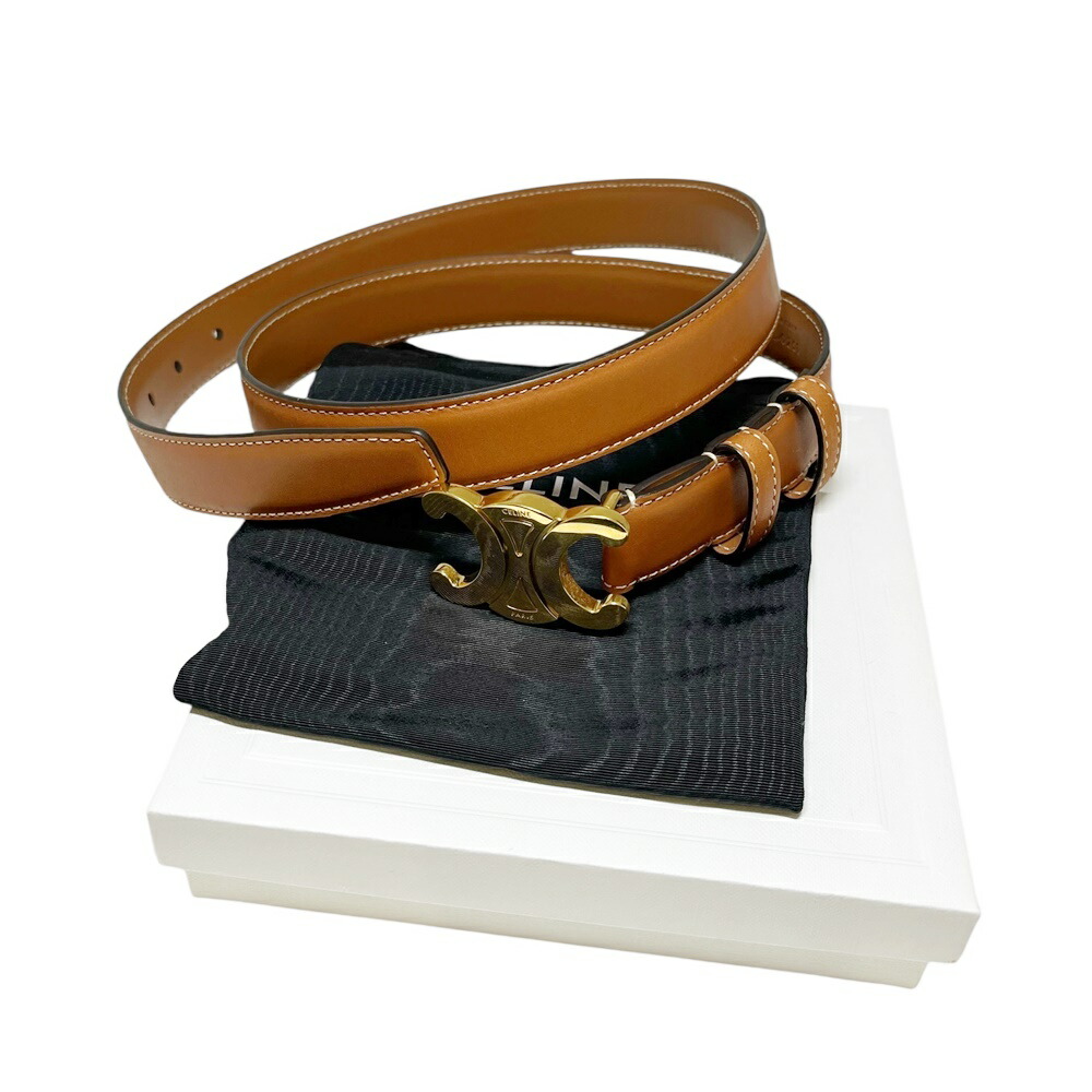 楽天市場】CELINE【セリーヌ】ティーン 13MM トリオンフ ベルト