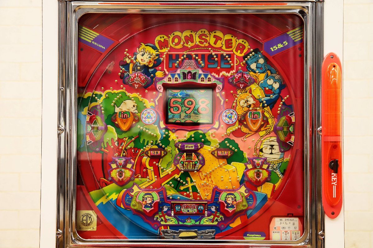 楽天市場】送料無料 竹屋 レトロ パチンコ実機 CRモンスターハウス