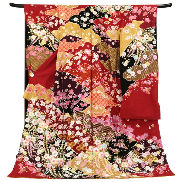 楽天市場】【翠山工房・桐屋 辻が花 振袖 仕立て付き】絞り 友禅 正絹