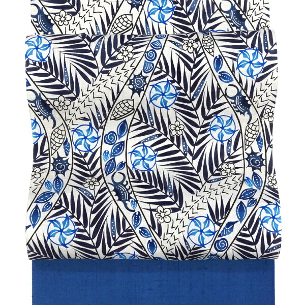 楽天市場】本紅型 名古屋帯 城間栄市 城間びんがた工房 仕立て付き