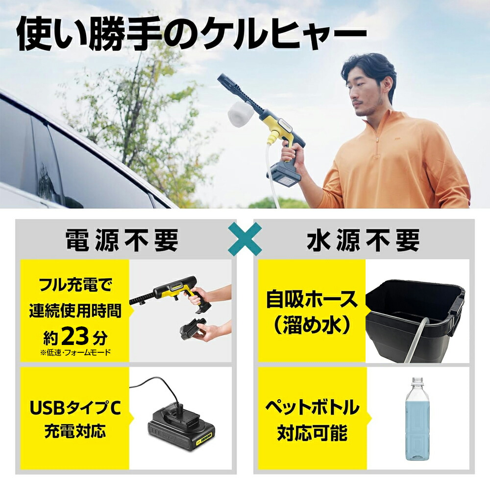 楽天市場】【公式】【話題】モバイル 高圧洗浄機 OC 5 Handy +